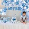 Blue And White Balloon Arch Garland Kit - Baby Boy Balloons Arch Different Sizes 5 12 18 Inch Blue White Balloons for Boys Baby Shower Decorations Birthday Engagement Party Gender Reveal Decor